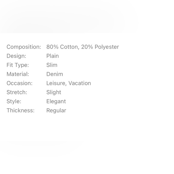 Denim Peplum matching set with Gold Buttons - Picture 6 of 6